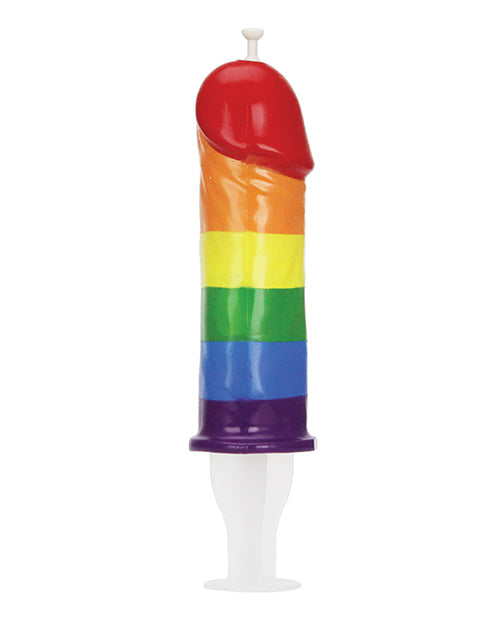Hott Products Pecker Shot Syringe — Rainbow Novelty Party Accessory