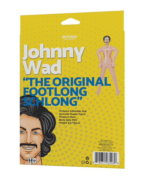 Hott Products Johnny Wad Inflatable Doll with Large Penis, 52 in