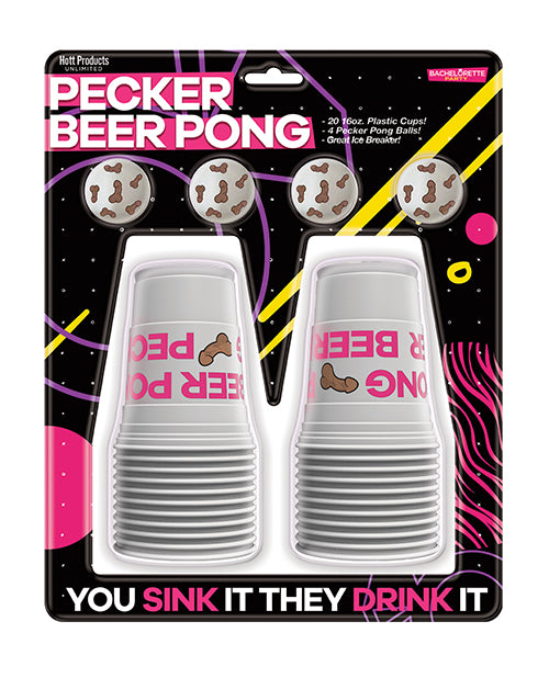 Pecker Beer Pong Balls - 4 pk by Hott Products