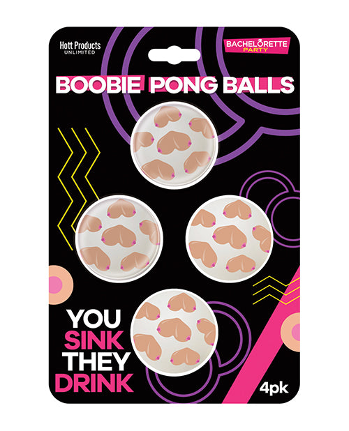 Boobie Beer Pong Balls - 4 pk by Hott Products