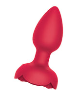 Rosebud Tushy Light Up Butt Plug - Red by Hott Products
