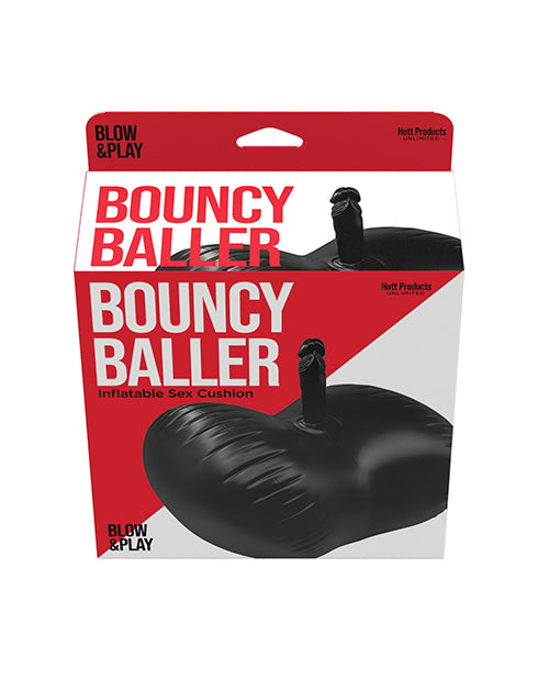 Bouncy Baller Inflatable Cushion w/Dildo & Foot Pump by Hott Products
