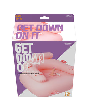 Get Down On It Inflatable Cushion w/Remote Controlled Dildo & Wrist/Leg Strap by Hott Products