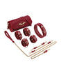 Kinky Play Box Federico Luxurious Leather Restraint Kit - Red by Honey Play Box