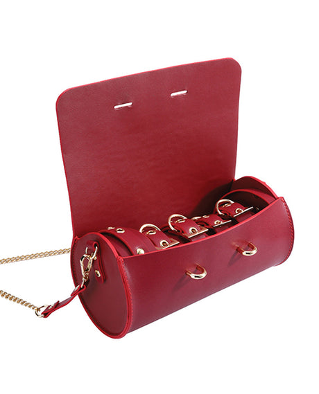 Honey Play Box Federico Leather Restraint Kit — Red