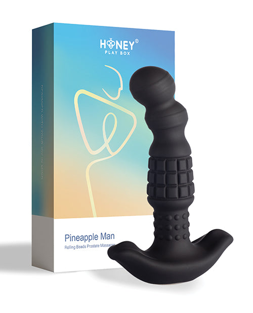 Pineapple Man Vibrating Prostate Massager - Black by Honey Play Box