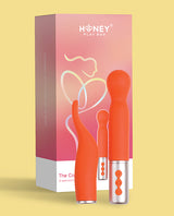 Honey Play Box Naughty Collection Interchangeable Heads Vibrator — Coral Bundle