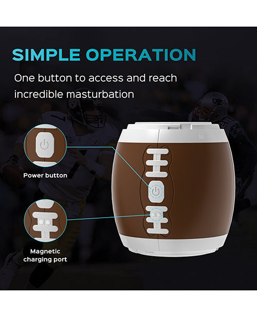 Touchdown Open Ended Pocket Male Masturbator - Brown by Honey Play Box