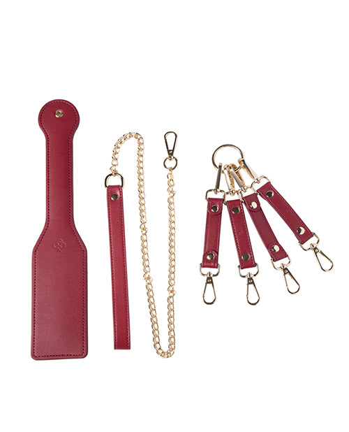 Honey Play Box 8-Piece Red Bondage Kit