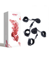 Honey Play Box Luxury Bondage Bed Restraint Kit — Black