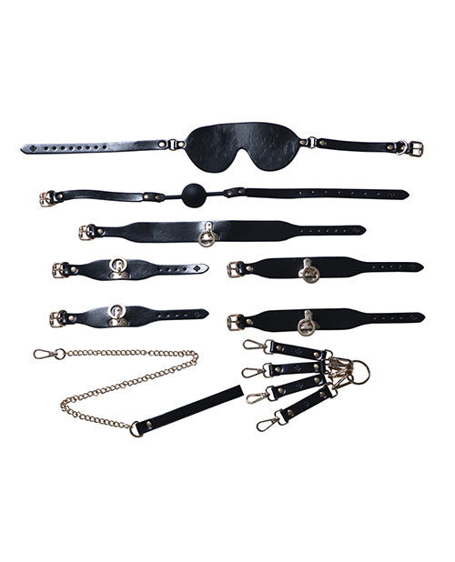 Kinky Play Box BDSM Kit 5 Piece Bondage Set - Black by Honey Play Box