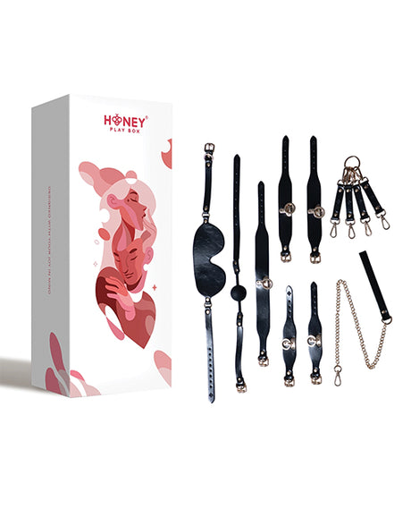 Honey Play Box 5-Piece Kinky Bondage Set — Black
