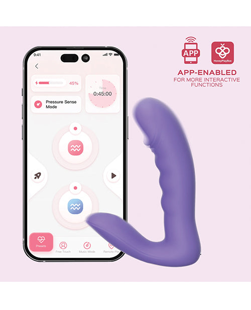 Honey Play Box RORA App-Controlled Rotating G-Spot Vibrator — Purple
