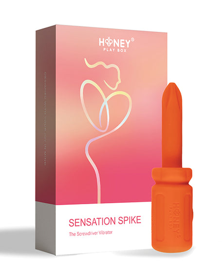 Honey Play Box Sensation Spike Screwdriver Vibrator — Orange
