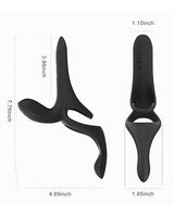 Pleasure Pivot App-Controlled Couples Vibrators - Black by Honey Play Box