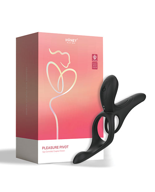 Pleasure Pivot App-Controlled Couples Vibrators - Black by Honey Play Box