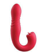 Joi Thrust 2 Thrusting G-Spot Vibrator & Clit Licker - Red by Honey Play Box