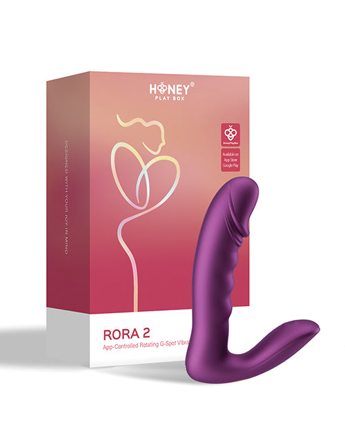 Honey Play Box RORA 2 Rotating G-Spot & Clitoral Vibrator — Purple