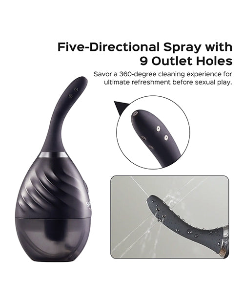 Honey Play Box Bulby Auto Spray Anal Douche — Black