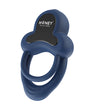 Anello Vibrating Double Cock Ring w/Clitoral Stimulator - Blue by Honey Play Box