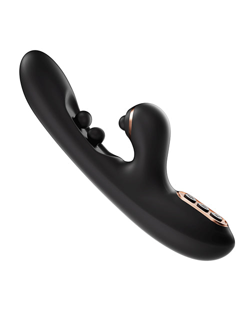 Tickler Wiggling G-Spot Vibrator & Tapping Clitoral Stimulator - Black by Honey Play Box