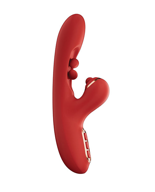 Tickler Wiggling G-Spot Vibrator & Tapping Clitoral Stimulator - Red by Honey Play Box
