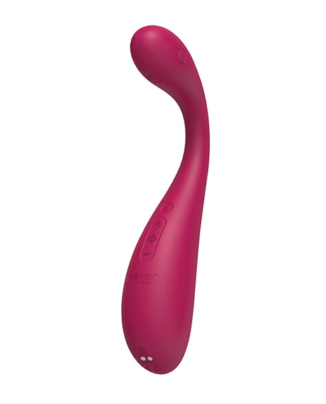 Honey Play Box Puff Inflatable App-Controlled Kegel Ball — Dark Red