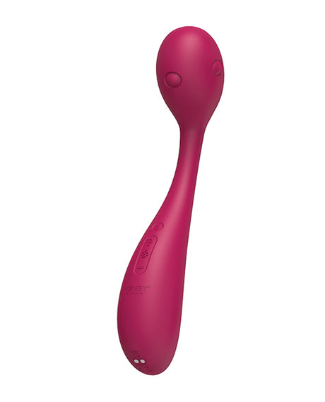Honey Play Box Puff Inflatable App-Controlled Kegel Ball — Dark Red