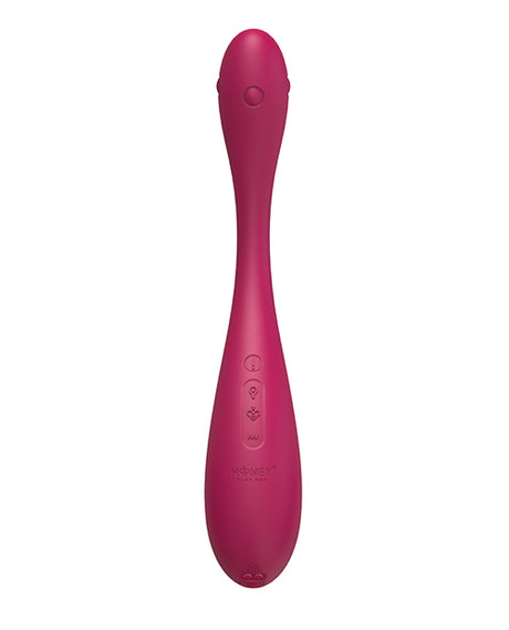 Honey Play Box Puff Inflatable App-Controlled Kegel Ball — Dark Red