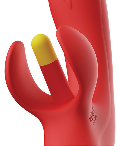 Honey Play Box Fortexa Dual-Action Clit & G-Spot Vibrator, Red, App Control