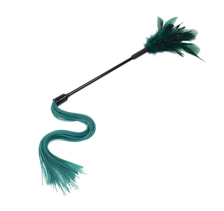 Sportsheets Indica Feather Tickler — Dual-Ended, Green - SS10221