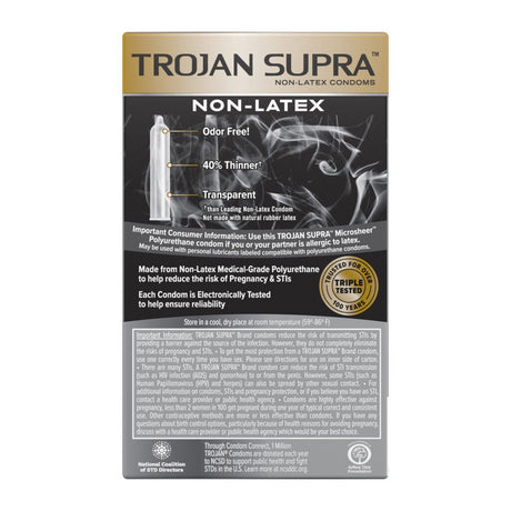 Trojan Supra Bareskin Non-Latex - 6 Pack by Paradise Marketing