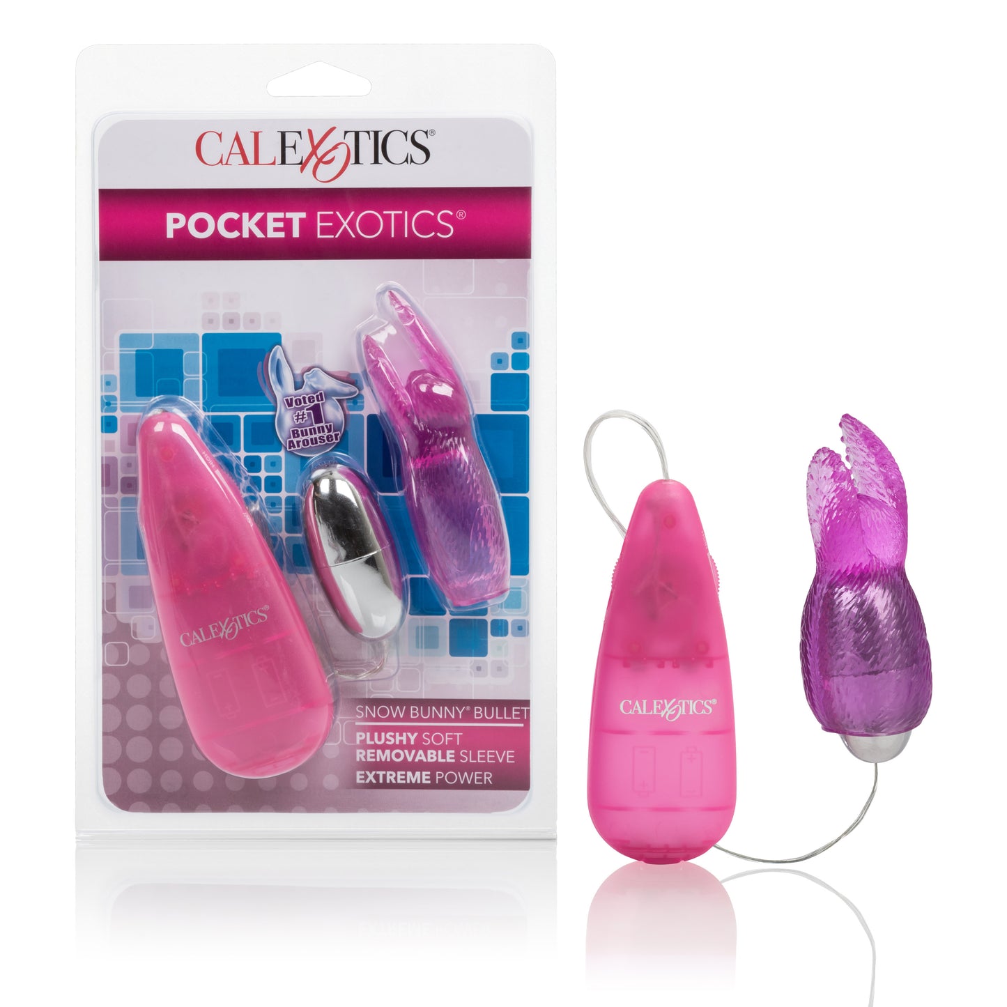 Pocket Exotics Snow Bunny Bullet - Pink by CalExotics
