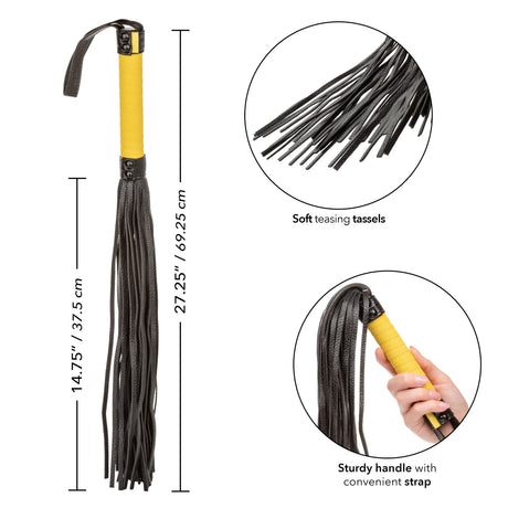 CalExotics Boundless Flogger — Vegan Leather Tassel Whip - SE2702071