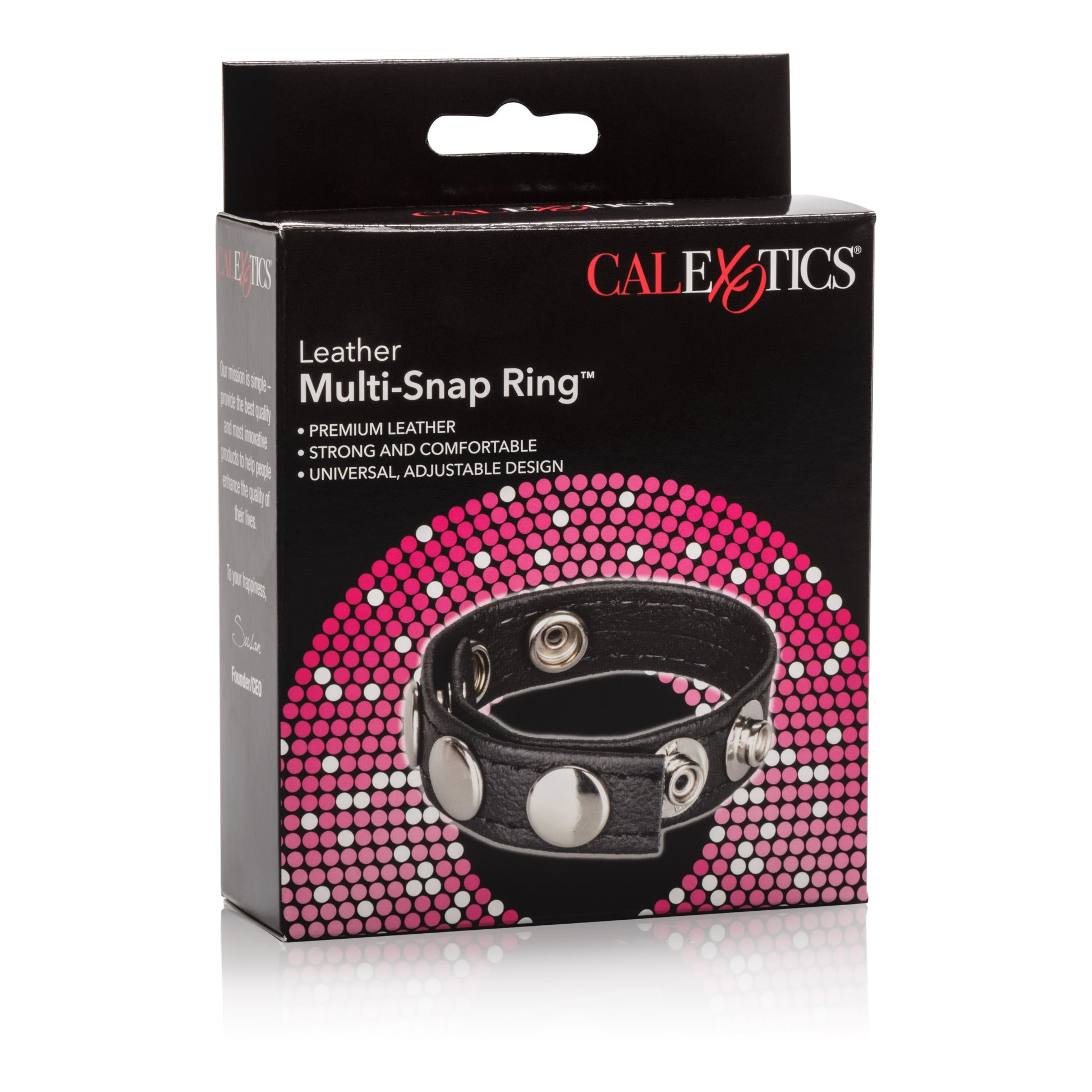 Leather Multi-Snap Ring by CalExotics