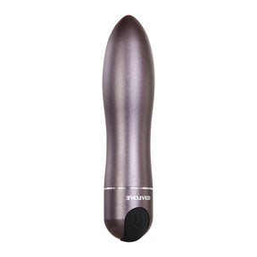 Evolved Novelties Travel-Gasm Gunmetal Bullet Vibrator - EN-RS-7693-2