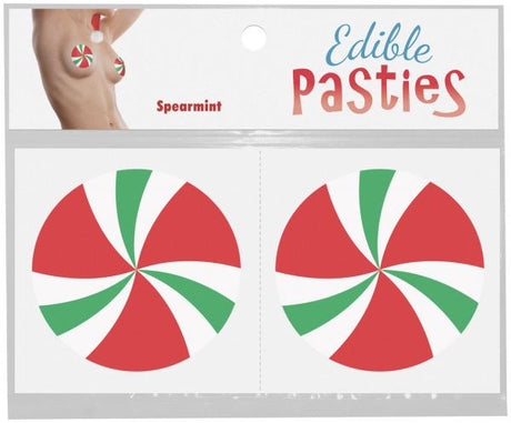 Kheper Games Candy Swirls Edible Nipple Pasties — Spearmint - KG-NV035