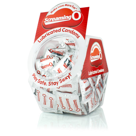 Screaming O Lubricated Condoms — 144 Count Bowl - BWL-CDM-110D