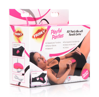 Playful Panties 10x Panty Vibe With Remote Control - Pink by XR Brands