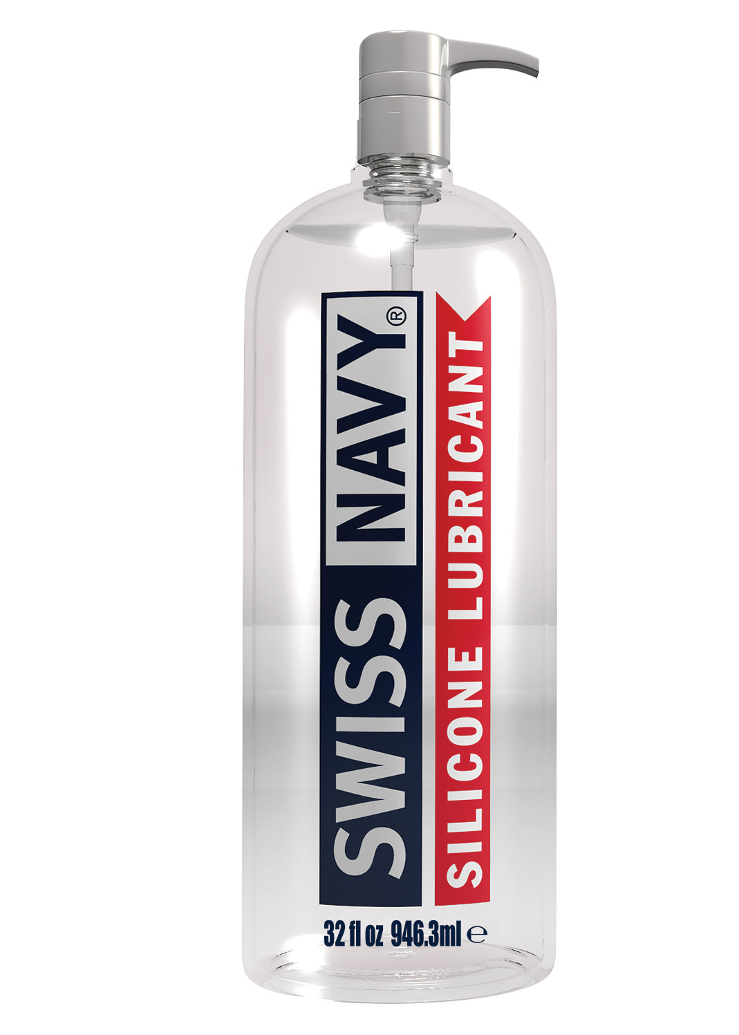 M.D. Science Lab Swiss Navy Silicone Lubricant — 32 fl oz Pump Bottle - MD-SNSL32