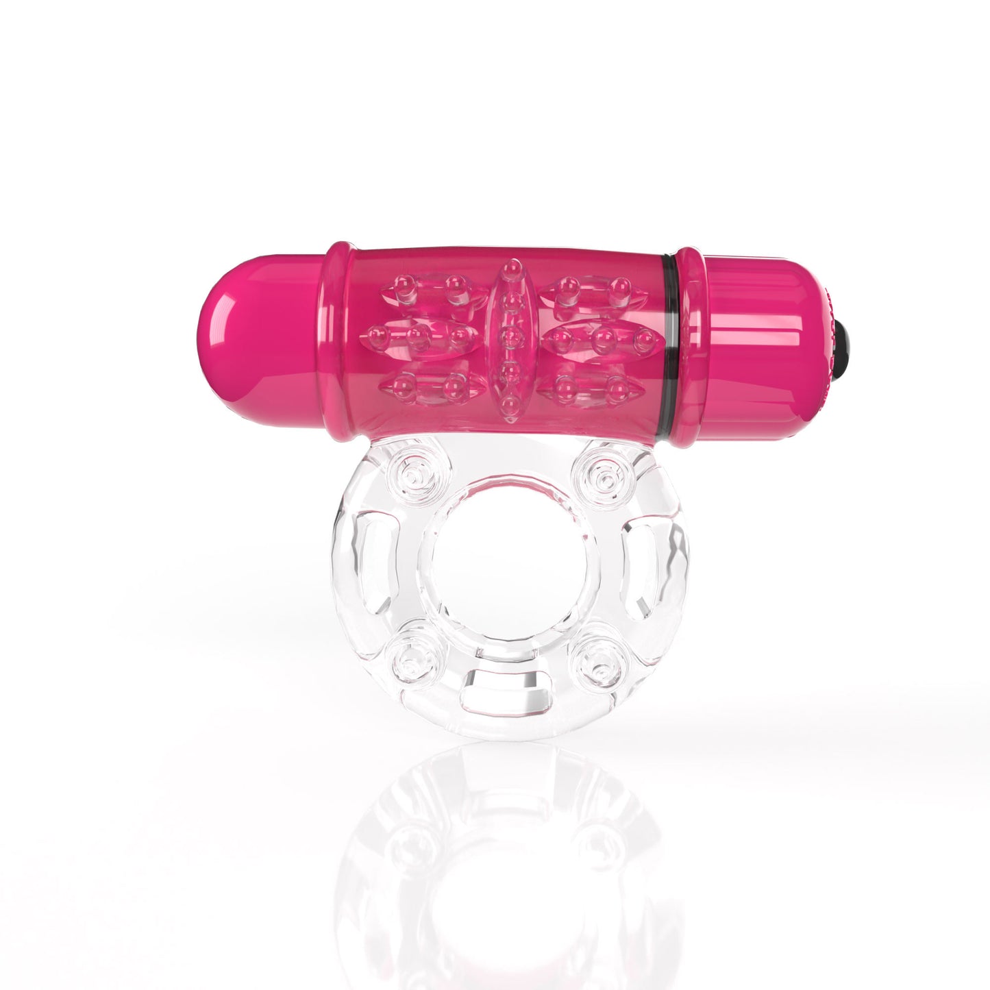 "Screaming O 4b - Owow Super Powered Vibrating Ring - Strawberry SO-4BOW-ST"