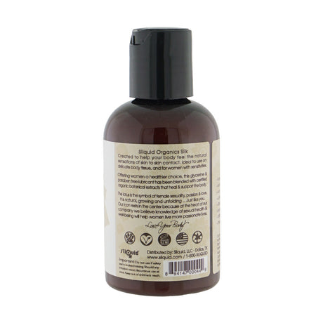 Sliquid Organics Silk Aloe‑Silicone Hybrid Lubricant, 4.2 fl oz - SLIQ044