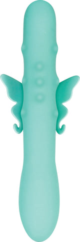 Evolved Novelties Grand Beaded Butterfly Rabbit Vibrator — Dual Motor, 9.25" - EN-RS-1578-2