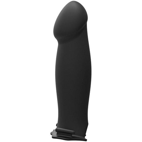 Doc Johnson Body Extensions Hollow Bulbed Strap-On 2-Piece Set — Black - DJ0800-08-BX