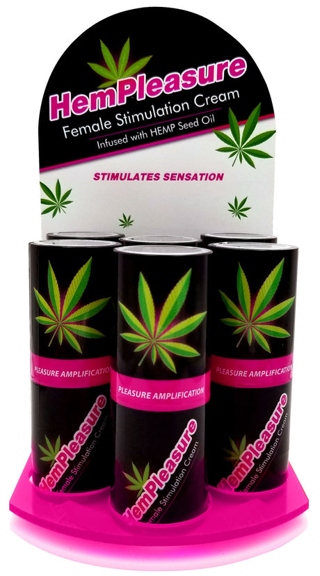 Body Action Hempleasure Female Stimulation Cream — 0.5 oz (6-Pack Display) - BA-6HMP05