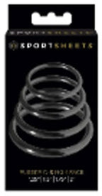 Sportsheets Rubber O-Ring 4-Pack for Flared-Base Dildos - SS694-01