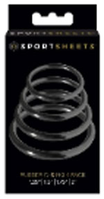 Sportsheets Rubber O-Ring 4-Pack for Flared-Base Dildos - SS694-01