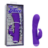 CalExotics Extra Thicc Chubby Deep-Thrust Bunny Vibrator — Purple, 9 in - SE0650803