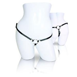 Bare as You Dare Strap on - Black by Sportsheets