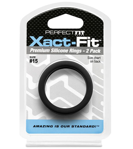 Perfect Fit Xact-Fit Cock Rings 2-Pack — Size #16 - PF-CR79B